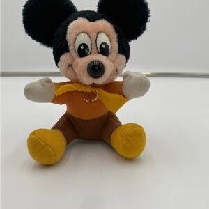 Vintage Mickey Mouse Plush Christmas Carol Walt Disney Korea NO Accessories